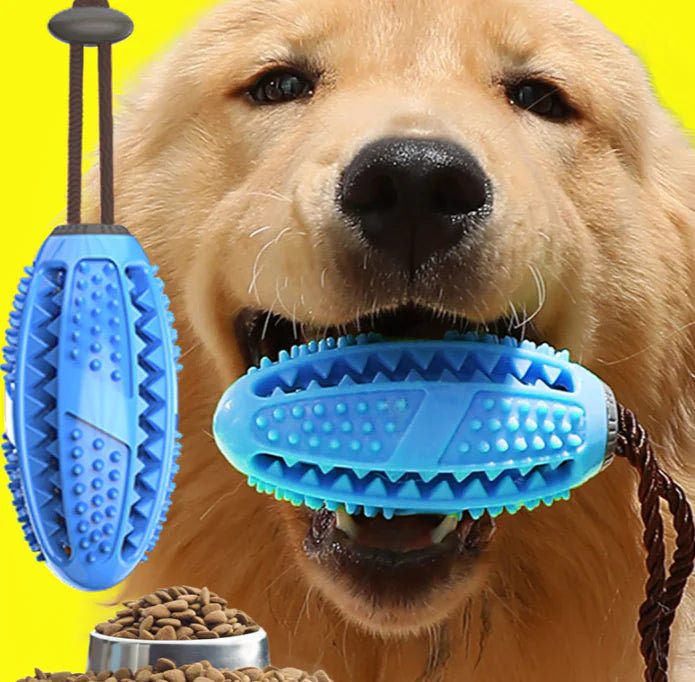 Interactive Dog Food Leakage Toy | Elastic Rubber Ball