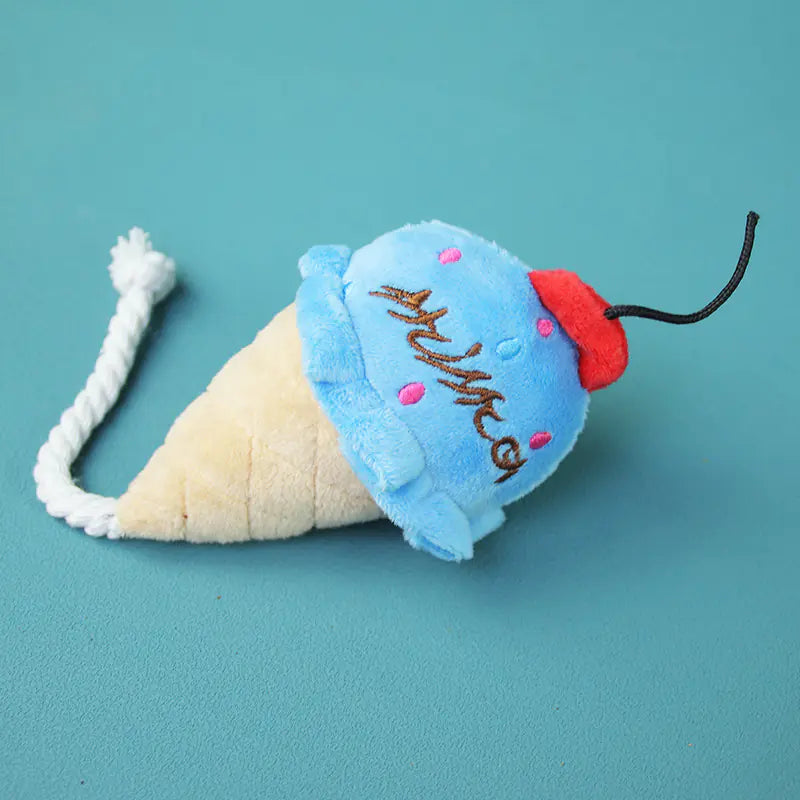 Durable Cartoon Plush Dog Toy – Soft Chew Toy for Small & Large Dogs