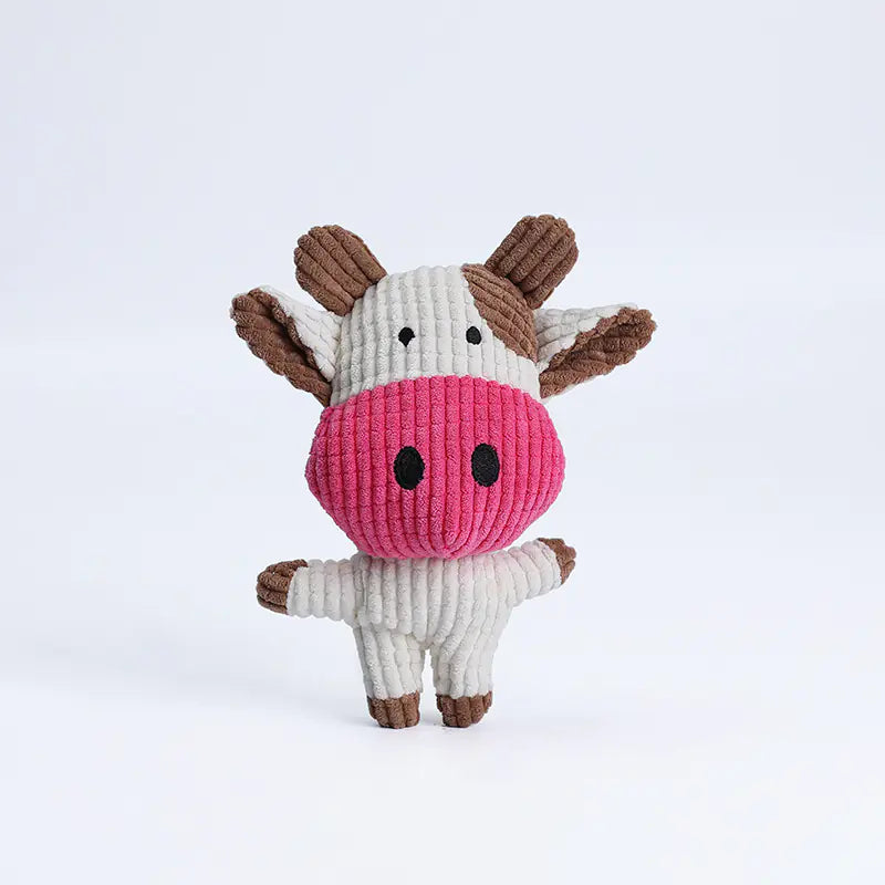 Durable Cartoon Plush Dog Toy – Soft Chew Toy for Small & Large Dogs
