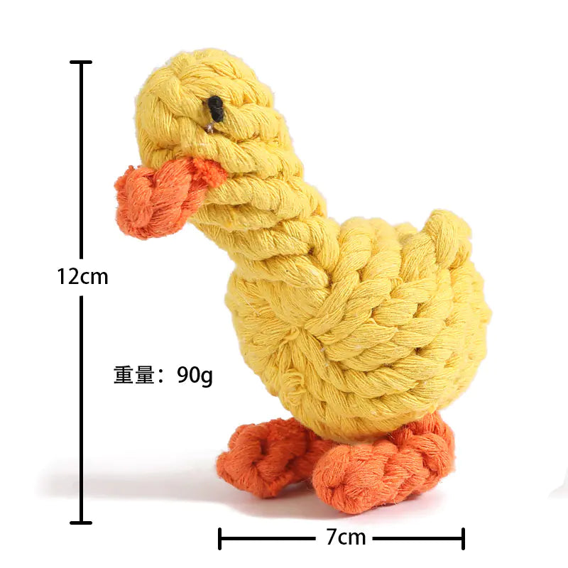 Durable Cartoon Plush Dog Toy – Soft Chew Toy for Small & Large Dogs