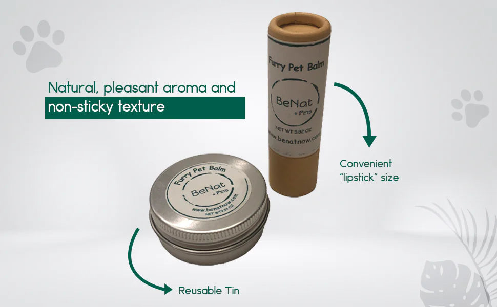 BeNat Pets Furry Pet Balm – Soothing Care for Dry, Cracked Paws and Skin