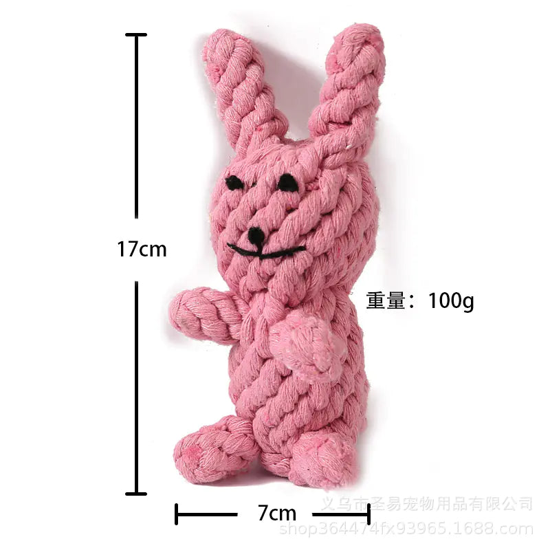 Durable Cartoon Plush Dog Toy – Soft Chew Toy for Small & Large Dogs