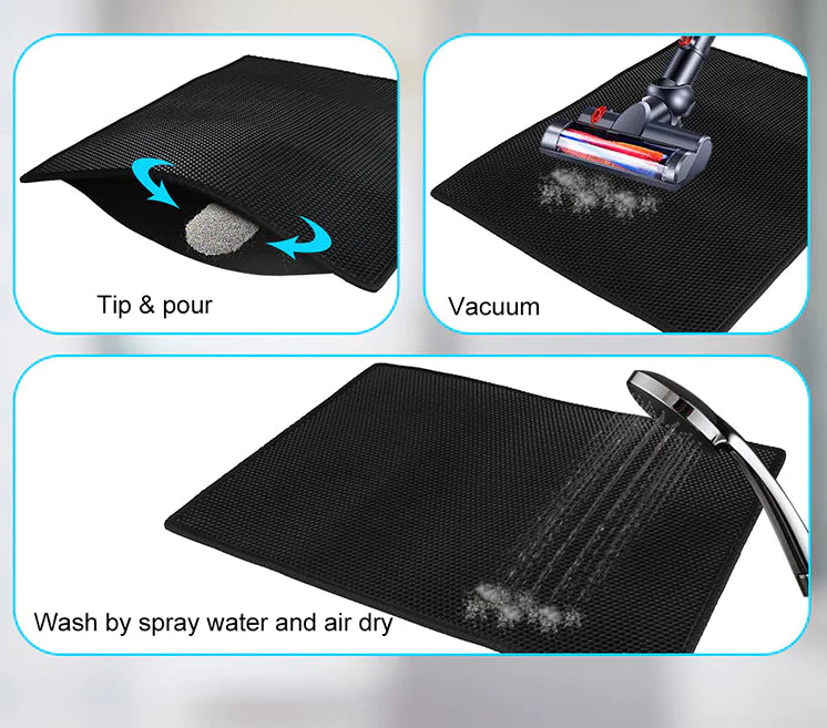 Waterproof Cat Litter Mat – Durable EVA Mat for Cats & Dogs
