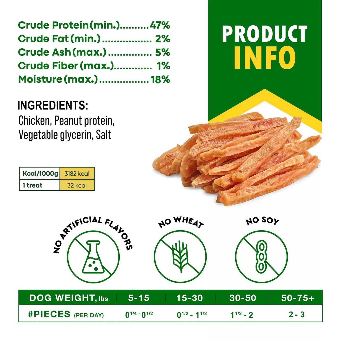 Premium Organic Chicken Dog Treats | Rawhide-Free, High-Protein, Dental-Friendly