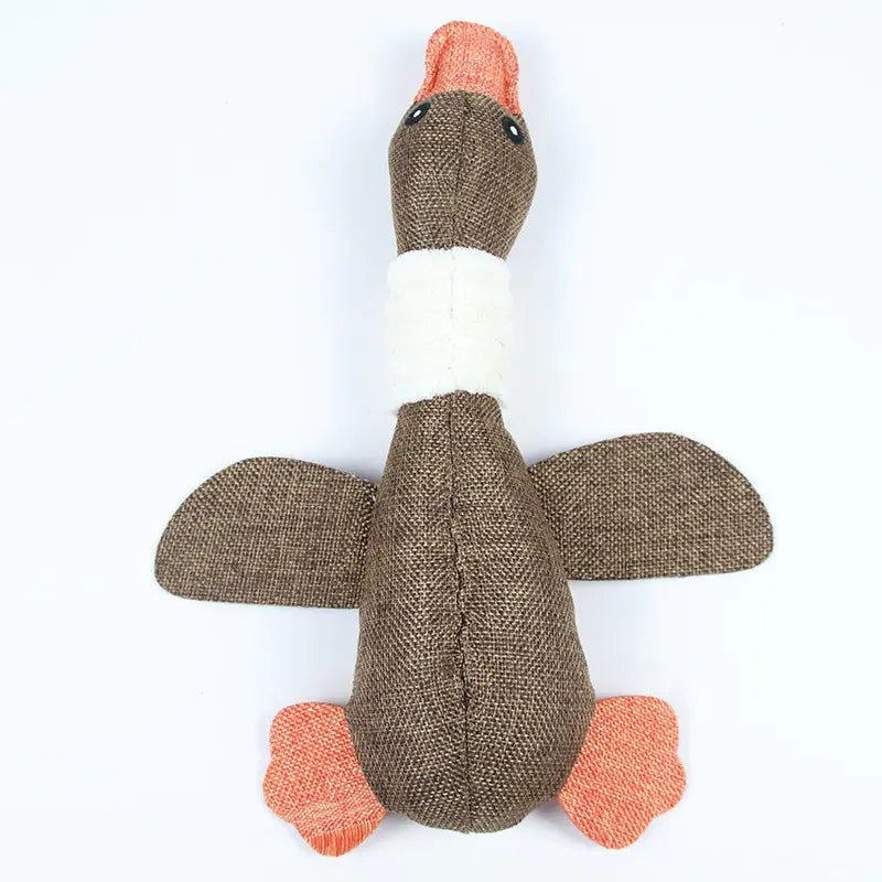 Durable Cartoon Plush Dog Toy – Soft Chew Toy for Small & Large Dogs