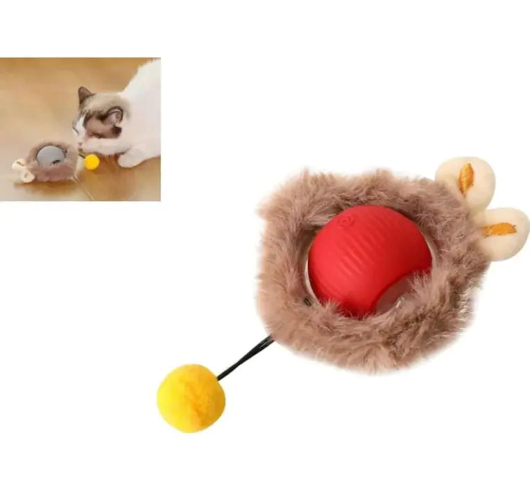 Smart Interactive Rolling Toy for Dogs & Cats | Automatic Motion Toy with String