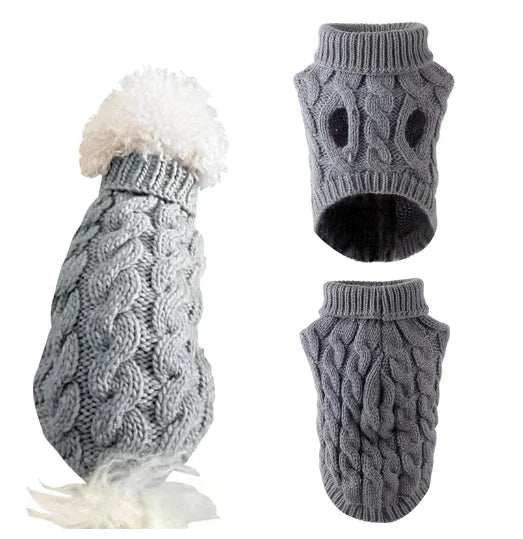 Cozy Wool Dog Vest | Stylish Winter Jacket for Small Breeds