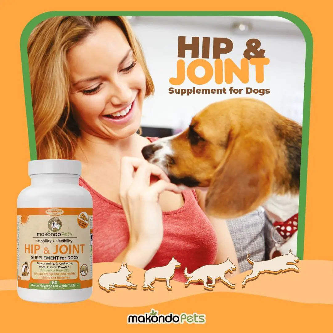 FlexiPaws+ | Natural Hip & Joint Supplement for Dogs with Glucosamine & Turmeric