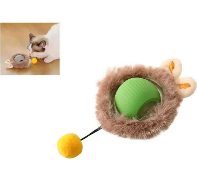 Smart Interactive Rolling Toy for Dogs & Cats | Automatic Motion Toy with String