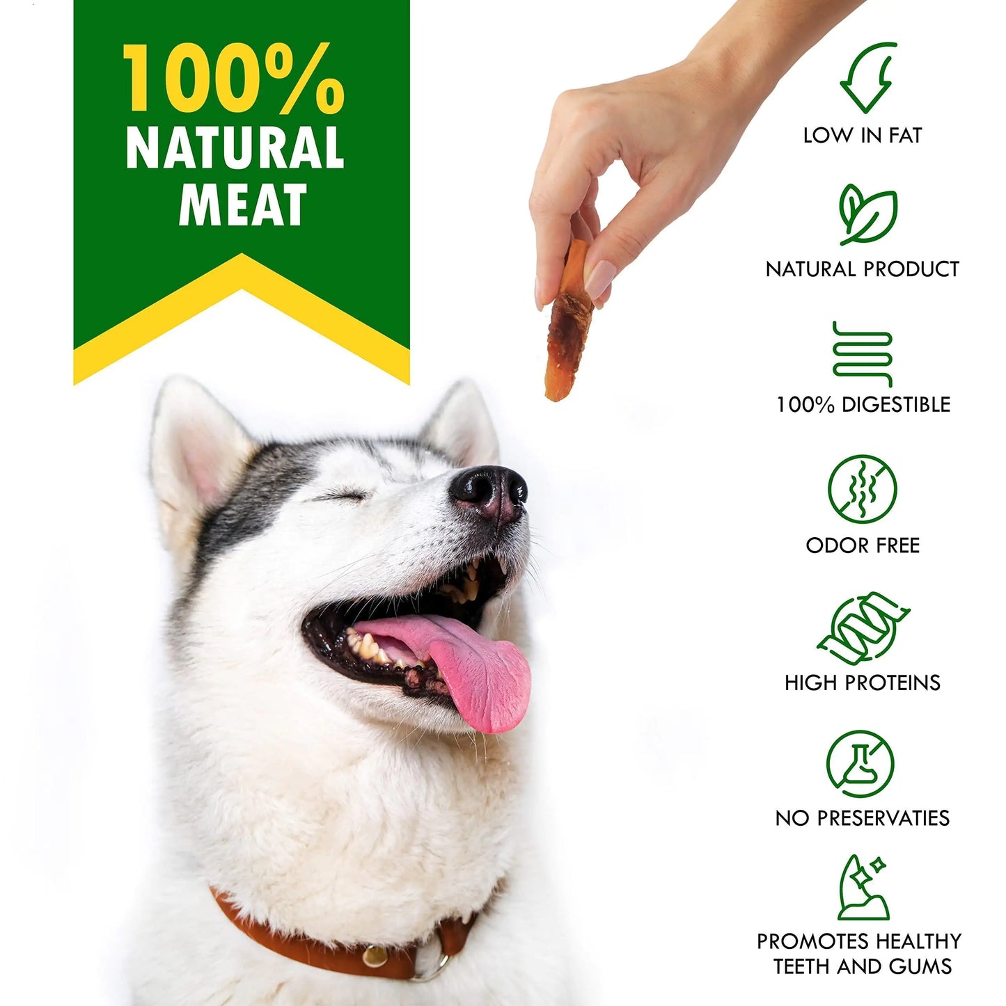 Natural Dog Chew Treats – Chicken-Wrapped Sweet Potato, Grain-Free Snacks