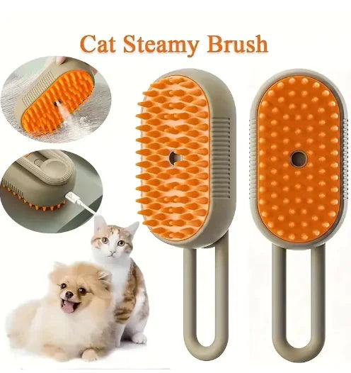 3-in-1 Multi-Functional Pet Grooming Brush |Steam, Deshedding & Massage Tool for Dogs and Cats