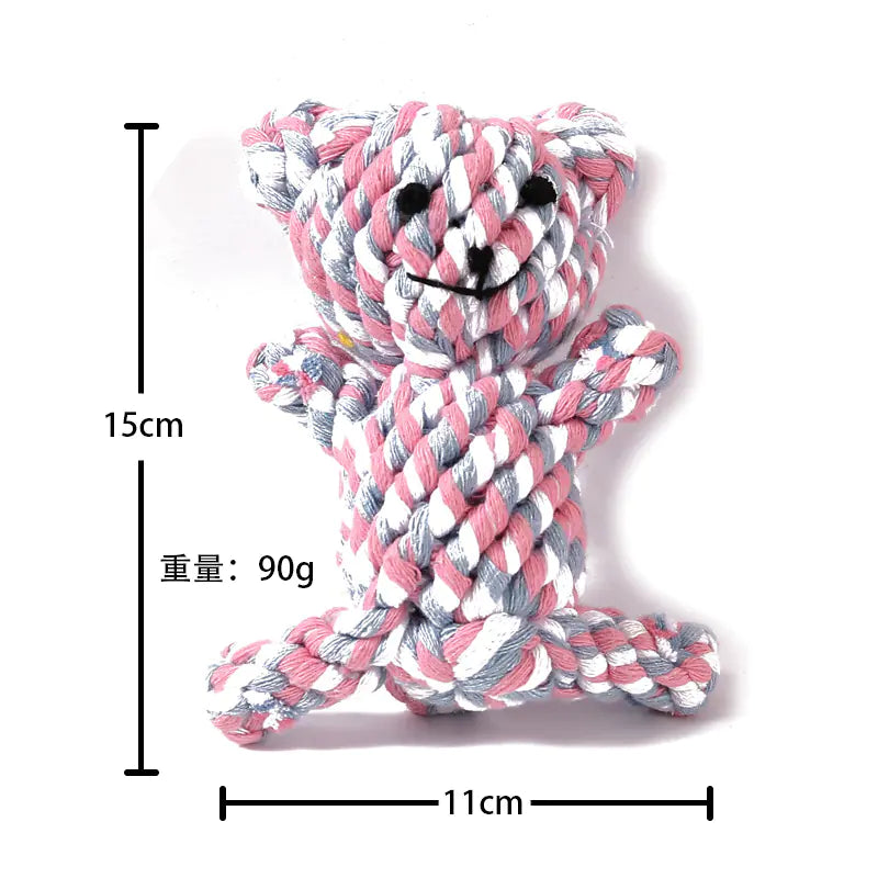 Durable Cartoon Plush Dog Toy – Soft Chew Toy for Small & Large Dogs