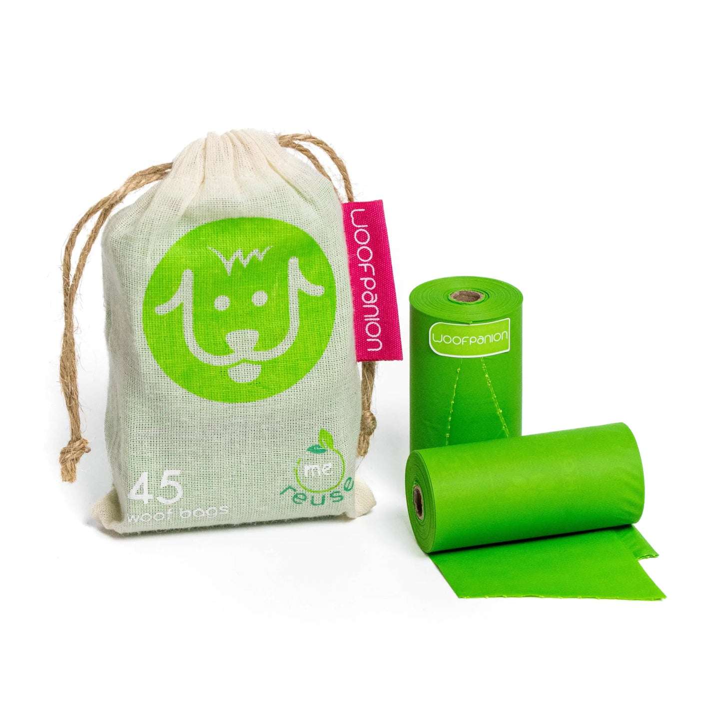 Home Compostable Dog Poop Bags | 45 Leakproof Biodegradable Bags (3 Rolls)