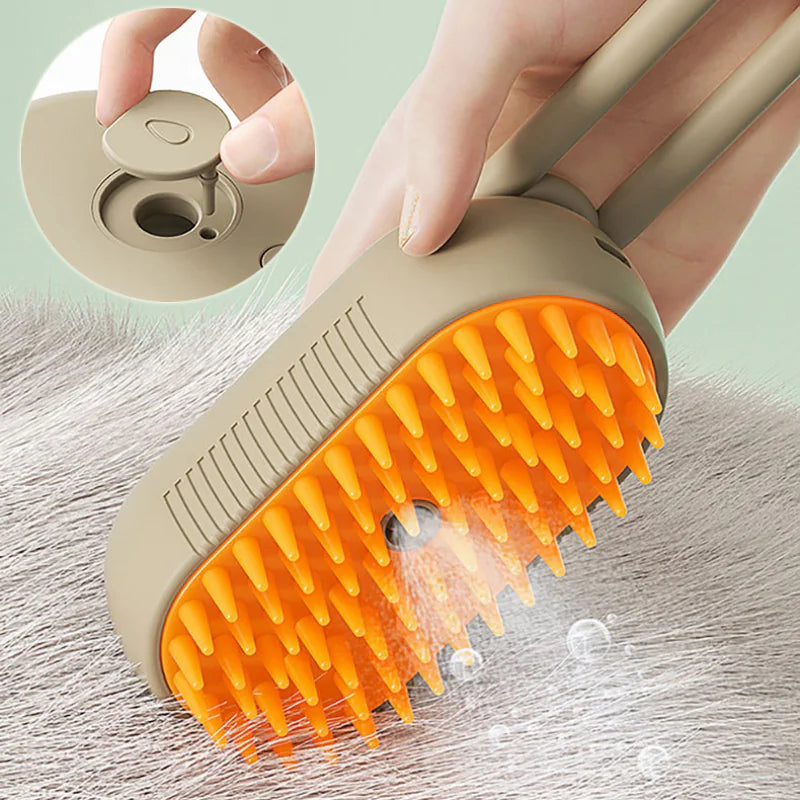 3-in-1 Multi-Functional Pet Grooming Brush |Steam, Deshedding & Massage Tool for Dogs and Cats