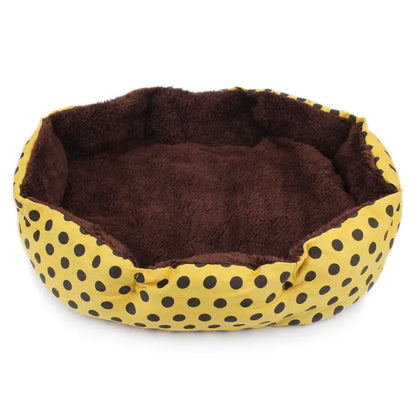 Polka Dot Octagonal Pet Nest | Soft Bed for Small Pets