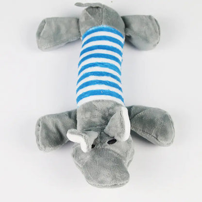 Durable Cartoon Plush Dog Toy – Soft Chew Toy for Small & Large Dogs
