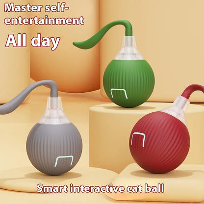 Smart Interactive Rolling Ball Toy for Cats | Motion & Sound Activated