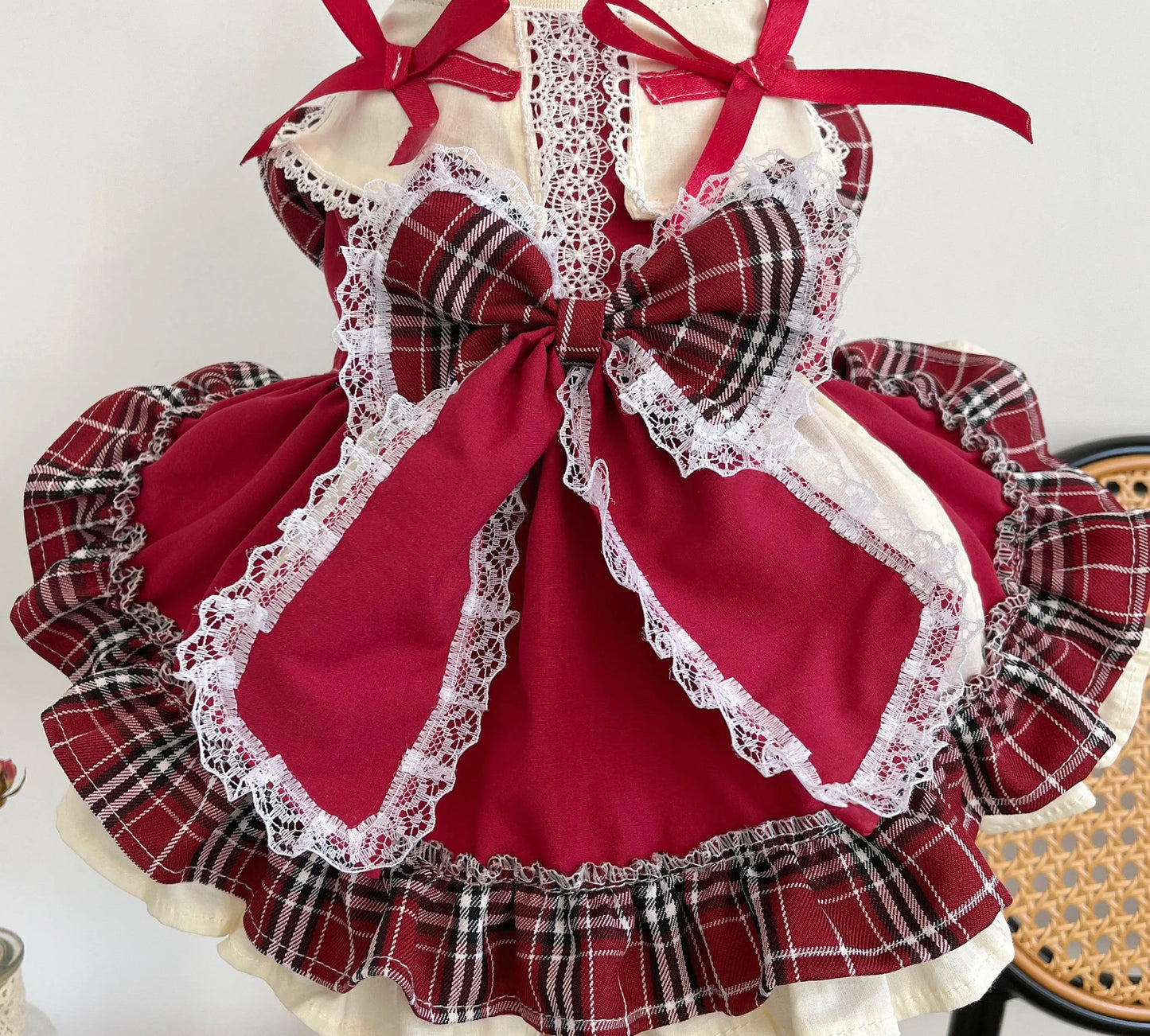 Princess Lolita Dress | Retro-Inspired Elegance with Matching Pet Bow