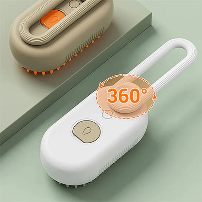 3-in-1 Multi-Functional Pet Grooming Brush |Steam, Deshedding & Massage Tool for Dogs and Cats