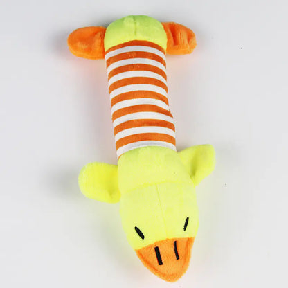 Durable Cartoon Plush Dog Toy – Soft Chew Toy for Small & Large Dogs