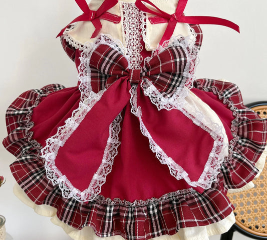 Princess Lolita Dress | Retro-Inspired Elegance with Matching Pet Bow