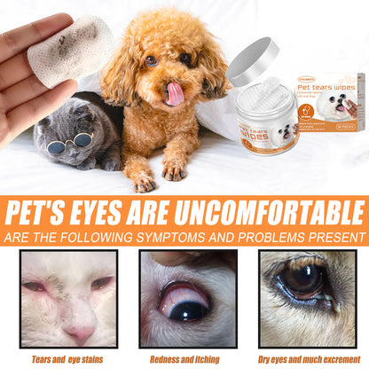 Yegbong Pet Wipes – Eye & Ear Cleaning Pads for Dogs and Cats