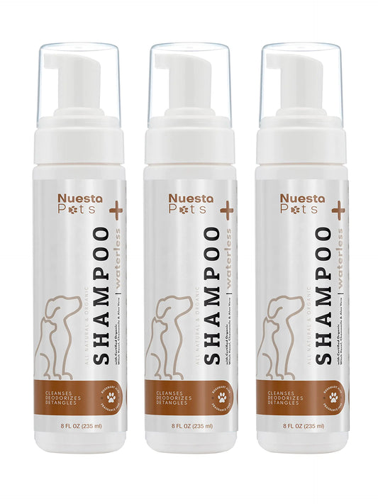 Nuesta Pets No-Rinse Foaming Pet Shampoo – Hypoallergenic & Waterless