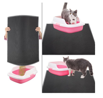Waterproof Cat Litter Mat – Durable EVA Mat for Cats & Dogs