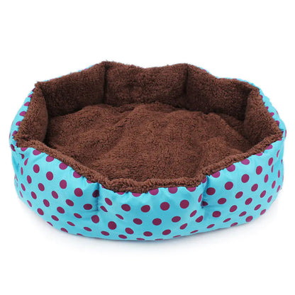 Polka Dot Octagonal Pet Nest | Soft Bed for Small Pets