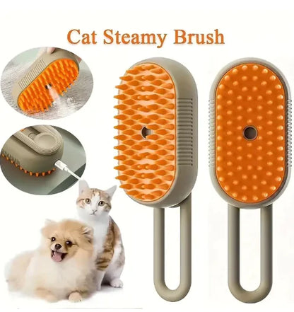 3-in-1 Multi-Functional Pet Grooming Brush |Steam, Deshedding & Massage Tool for Dogs and Cats