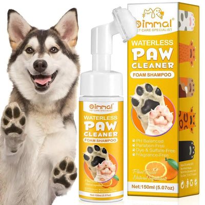 Clean Paws No-Rinse Foaming Paw Cleaner – Gentle, pH-Balanced Paw Wash for Dogs & Cats