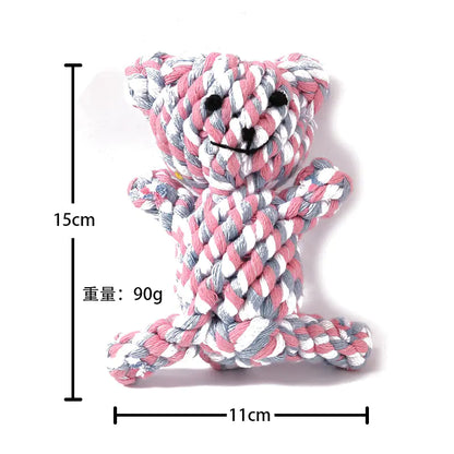 Durable Cartoon Plush Dog Toy – Soft Chew Toy for Small & Large Dogs