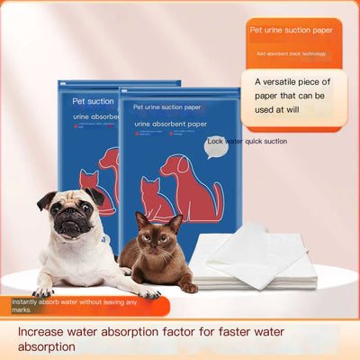 Pet Quick-Dry Pee Pads for Dogs & Cats | Super Absorbent, Leak-Proof, Disposable Training Pads