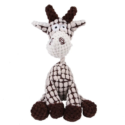 Durable Cartoon Plush Dog Toy – Soft Chew Toy for Small & Large Dogs