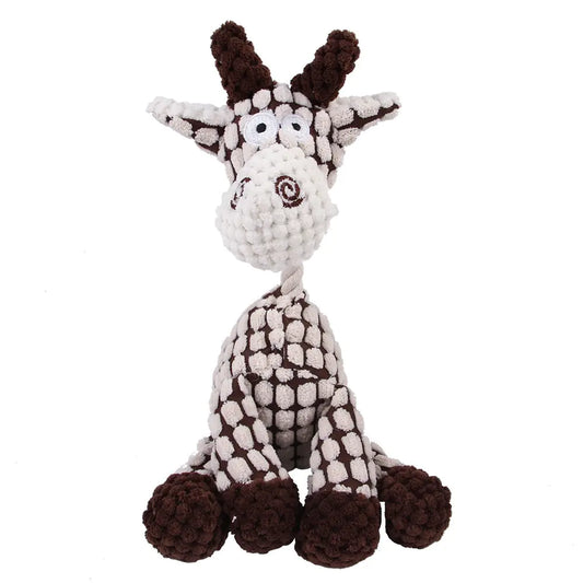 Durable Cartoon Plush Dog Toy – Soft Chew Toy for Small & Large Dogs