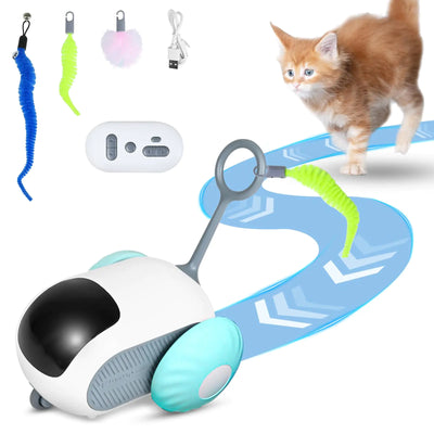 Interactive Remote Control Cat Toy | USB Rechargeable Smart Mouse Toy